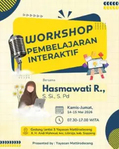 Workshop Pembelajaran Interaktif Tingkatkan Kompetensi Pendidik di Soppeng